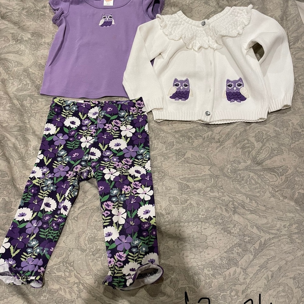 Gymboree baby girl owl outfit